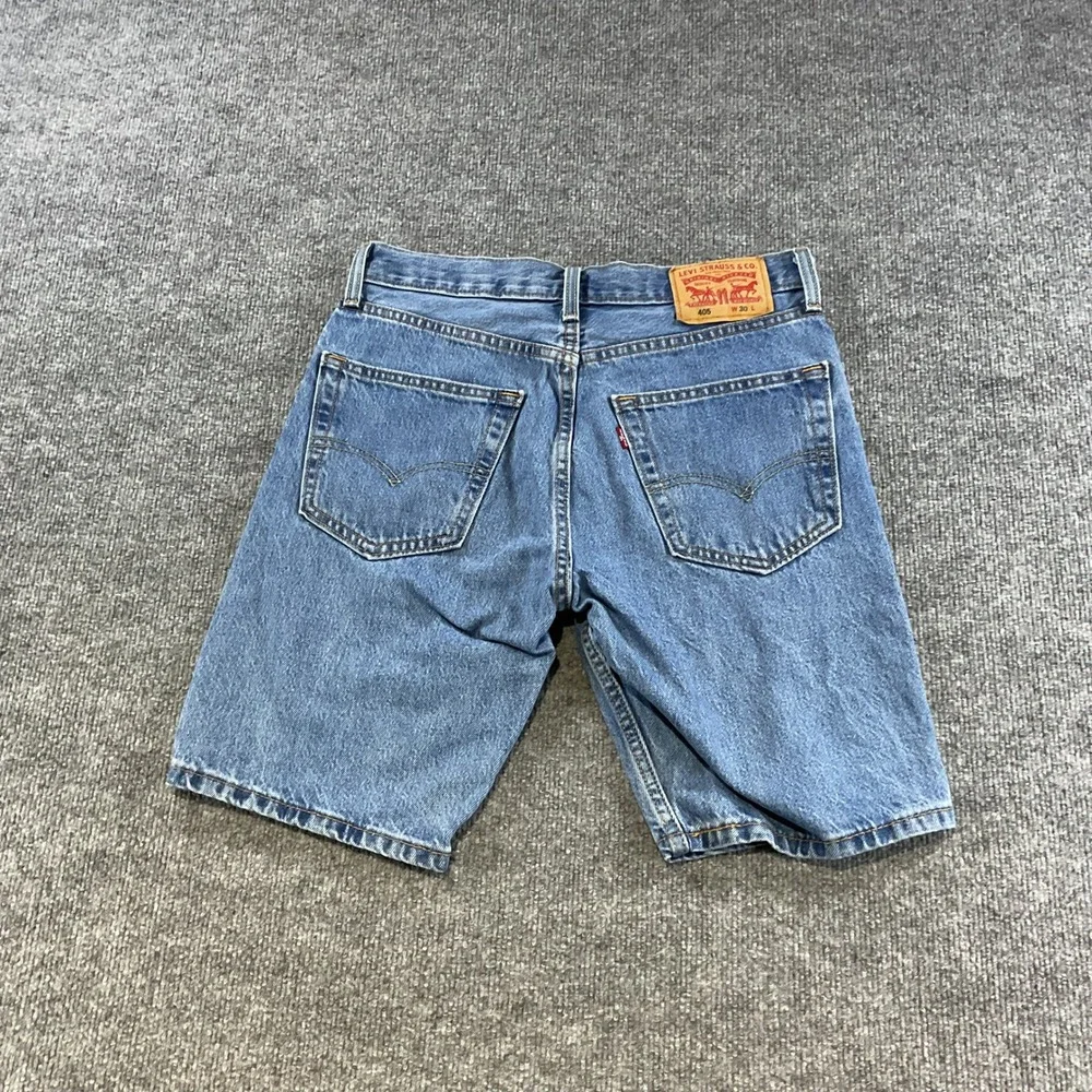 Levi's 405 Standard Fit Denim Shorts Mens 30 Blue Medium Wash Jean Shorts